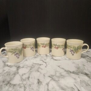 Pfaltzgraff Grapevine‎ Coffee Mugs – Set of 5